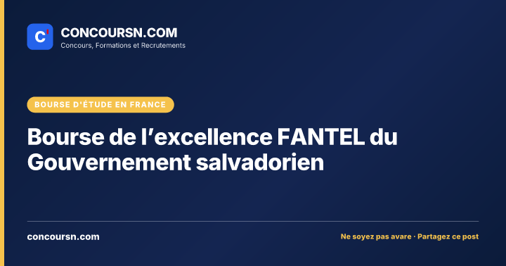 Illustration de l’article : Bourse de l’excellence FANTEL du Gouvernement salvadorien