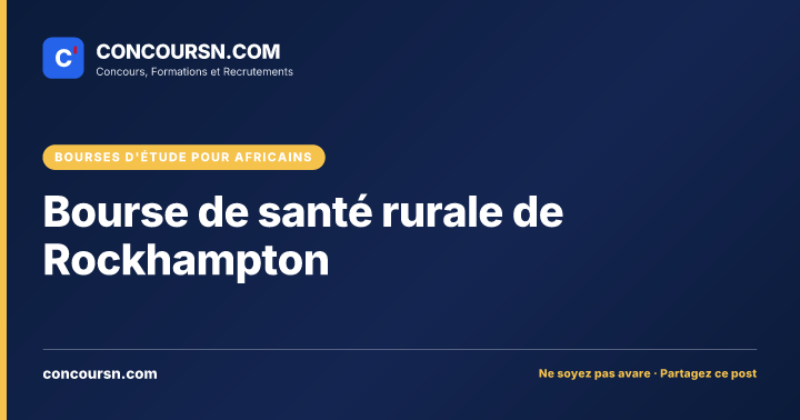 Illustration de l’article : Bourse de santé rurale de Rockhampton