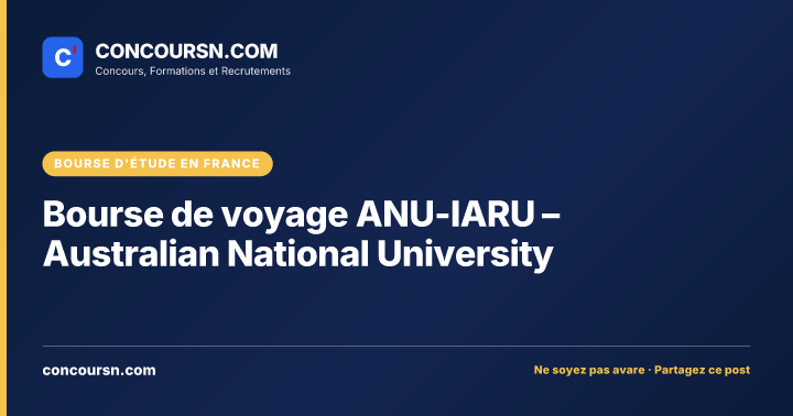 Illustration de l’article : Bourse de voyage ANU-IARU – Australian National University