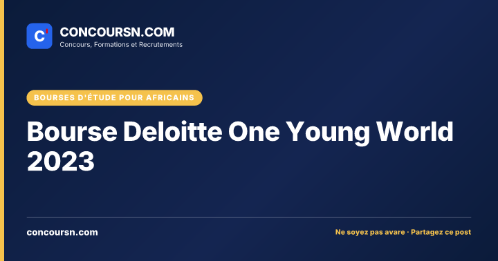 Illustration de l’article : Bourse Deloitte One Young World 2023