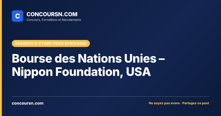 Bourse des Nations Unies – Nippon Foundation, USA