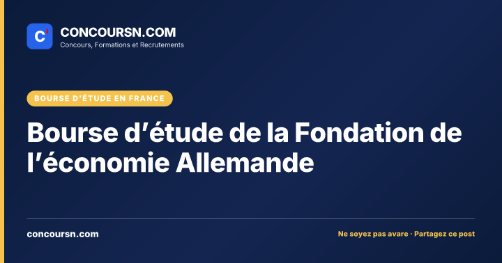 Illustration de l’article : Bourse d’étude de la Fondation de l’économie Allemande
