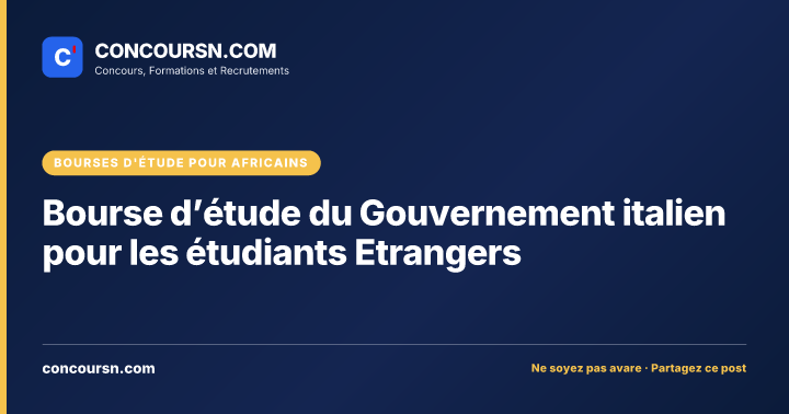 Illustration de l’article : Bourse d’étude du Gouvernement italien pour les étudiants Etrangers