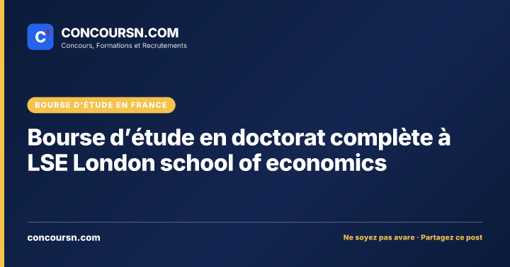 Illustration de l’article : Bourse d’étude en doctorat complète à LSE London school of economics