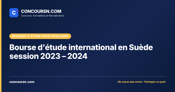 Illustration de l’article : Bourse d’étude international en Suède session 2023 – 2024