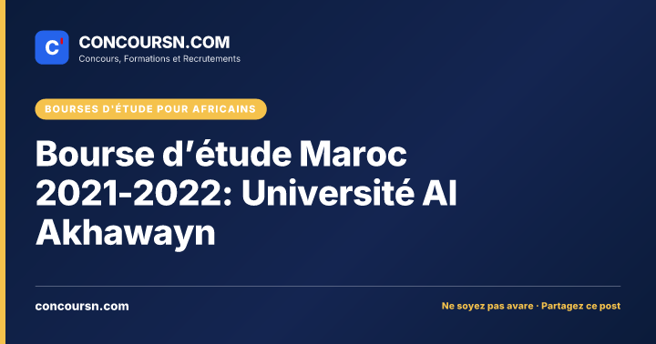 Illustration de l’article : Bourse d’étude Maroc 2021-2022: Université Al Akhawayn