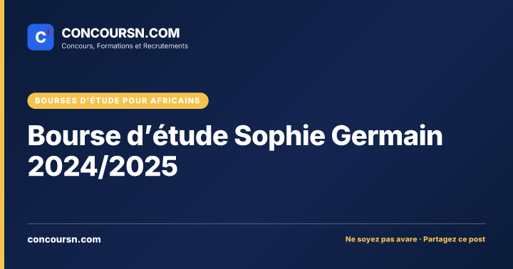 Illustration de l’article : Bourse d’étude Sophie Germain 2024/2025