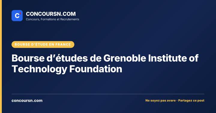 Illustration de l’article : Bourse d’études de Grenoble Institute of Technology Foundation