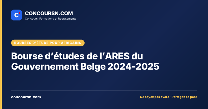 Illustration de l’article : Bourse d’études de l’ARES du Gouvernement Belge 2024-2025