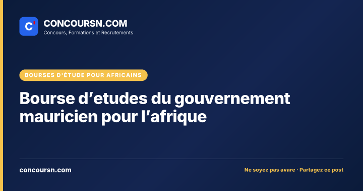 Illustration de l’article : Bourse d’etudes du gouvernement mauricien pour l’afrique