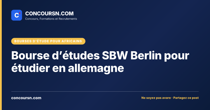 Illustration de l’article : Bourse d’études SBW Berlin pour étudier en allemagne