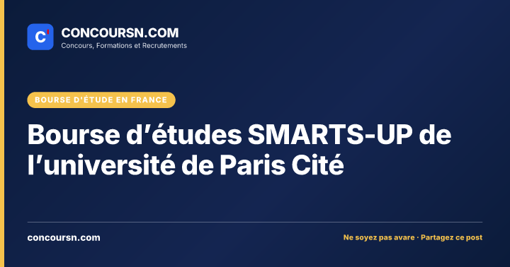 Illustration de l’article : Bourse d’études SMARTS-UP de l’université de Paris Cité