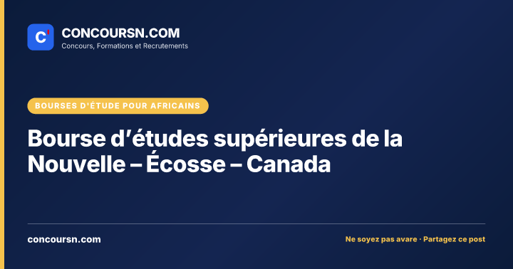 Illustration de l’article : Bourse d’études supérieures de la Nouvelle – Écosse – Canada