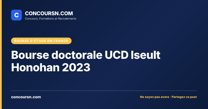 Illustration de l’article : Bourse doctorale UCD Iseult Honohan 2023