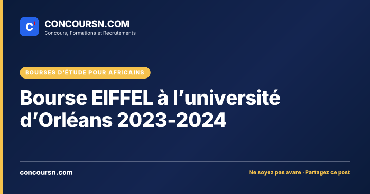 Illustration de l’article : Bourse EIFFEL à l’université d’Orléans 2023-2024