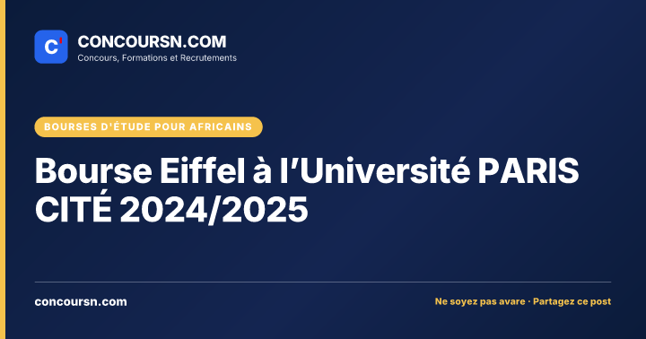 Illustration de l’article : Bourse Eiffel à l’Université PARIS CITÉ 2024/2025