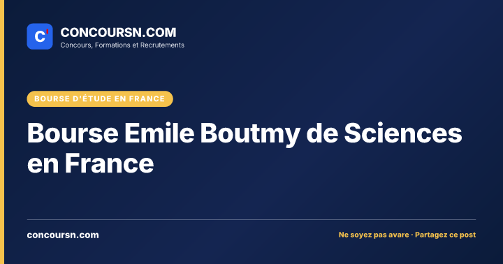 Illustration de l’article : Bourse Emile Boutmy de Sciences en France