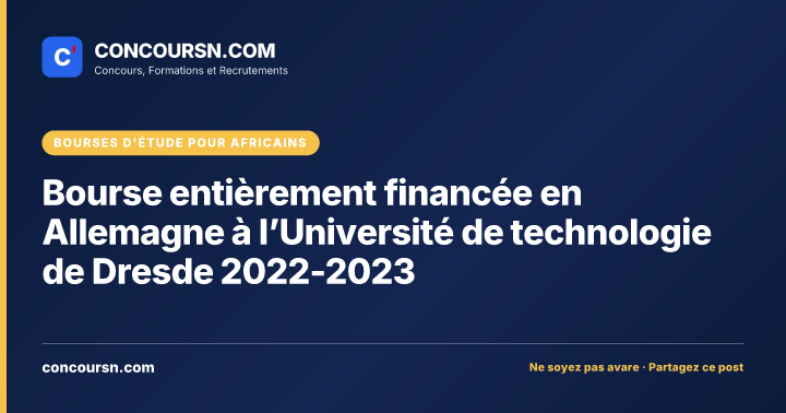 Illustration de l’article : Bourse entièrement financée en Allemagne à l’Université de technologie de Dresde 2022-2023