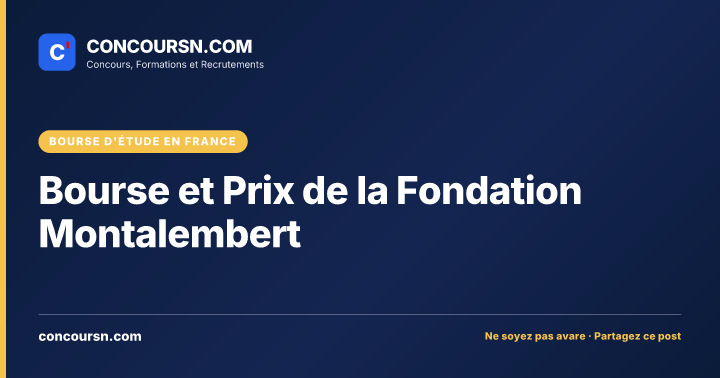 Illustration de l’article : Bourse et Prix de la Fondation Montalembert