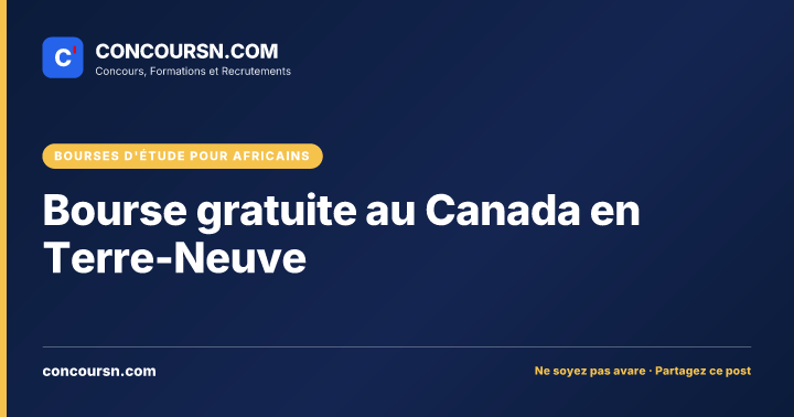 Illustration de l’article : Bourse gratuite au Canada en Terre-Neuve