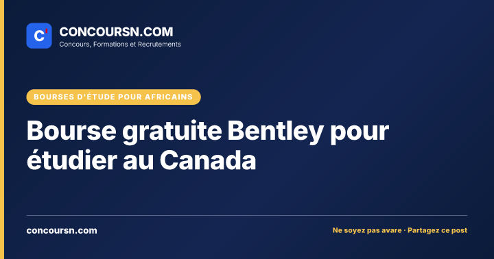 Illustration de l’article : Bourse gratuite Bentley pour étudier au Canada
