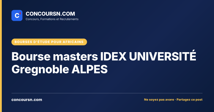 Illustration de l’article : Bourse masters IDEX UNIVERSITÉ Gregnoble ALPES