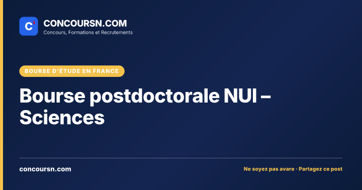 Illustration de l’article : Bourse postdoctorale NUI – Sciences