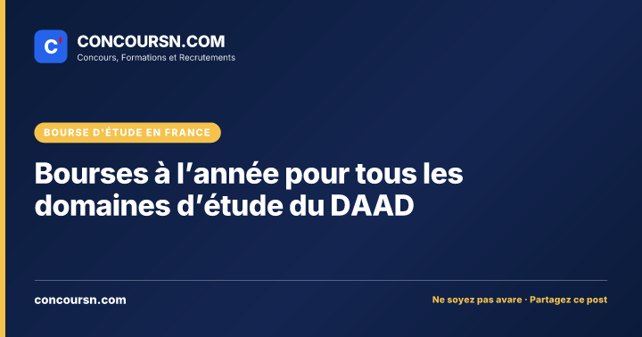Illustration de l’article : Bourses à l’année pour tous les domaines d’étude du DAAD