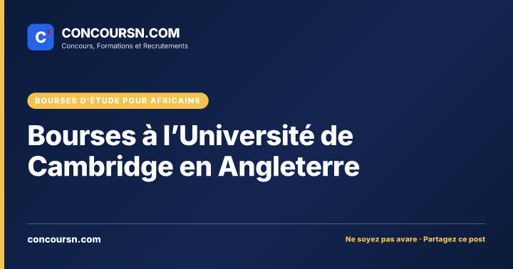 Illustration de l’article : Bourses à l’Université de Cambridge en Angleterre