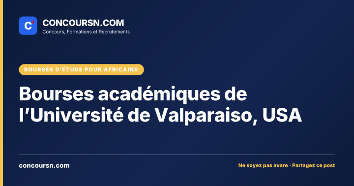 Illustration de l’article : Bourses académiques de l’Université de Valparaiso, USA