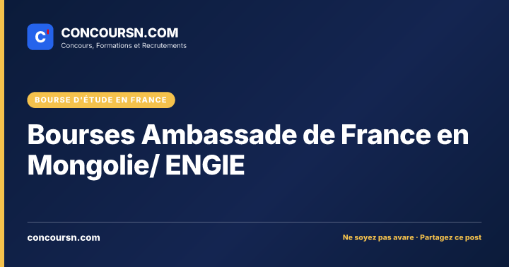 Illustration de l’article : Bourses Ambassade de France en Mongolie/ ENGIE