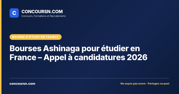 Illustration de l’article : Bourses Ashinaga pour étudier en France – Appel à candidatures 2026
