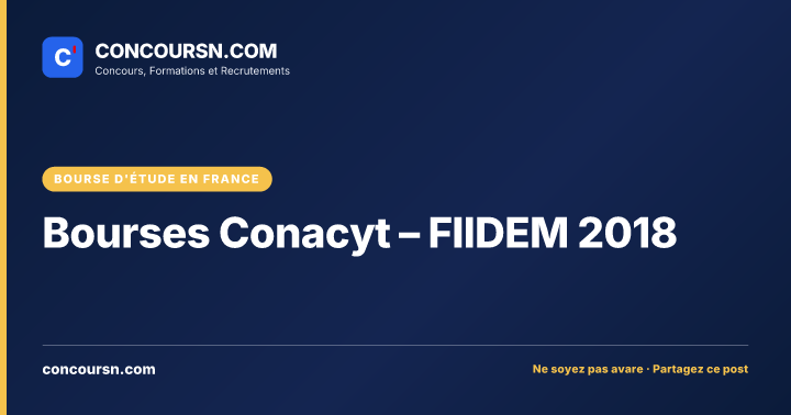 Illustration de l’article : Bourses Conacyt – FIIDEM 2018
