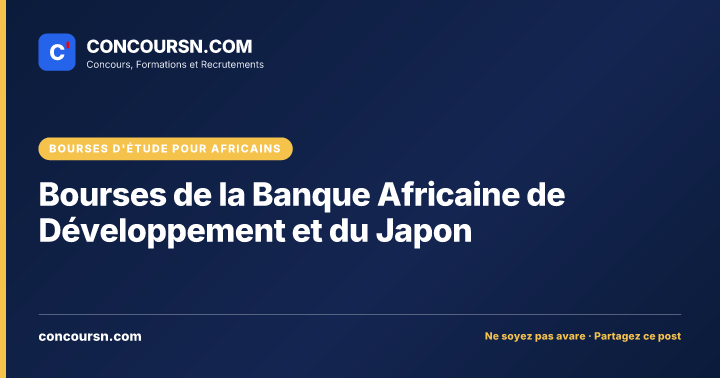 Illustration de l’article : Bourses de la Banque Africaine de Développement et du Japon