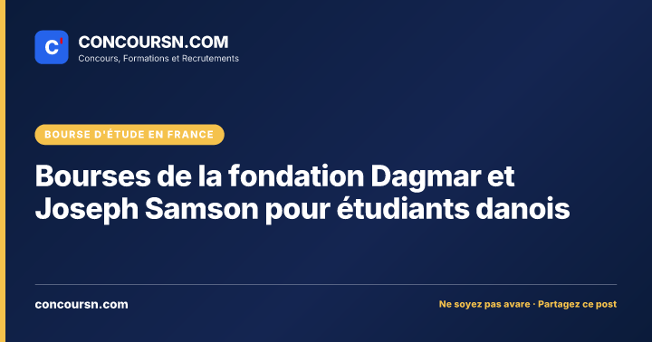 Illustration de l’article : Bourses de la fondation Dagmar et Joseph Samson pour étudiants danois