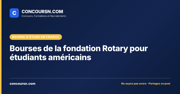 Illustration de l’article : Bourses de la fondation Rotary pour étudiants américains