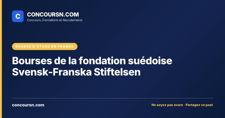 Illustration de l’article : Bourses de la fondation suédoise Svensk-Franska Stiftelsen