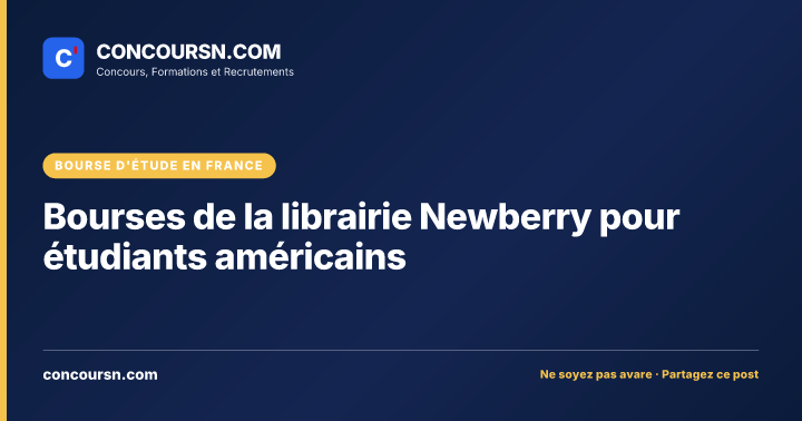 Illustration de l’article : Bourses de la librairie Newberry pour étudiants américains