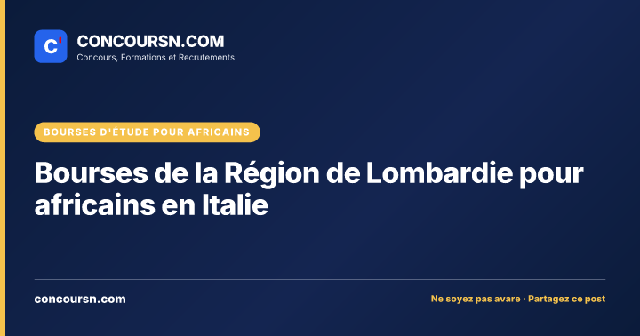 Illustration de l’article : Bourses de la Région de Lombardie pour africains en Italie