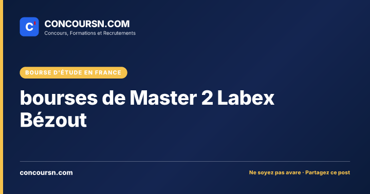 Illustration de l’article : bourses de Master 2 Labex Bézout