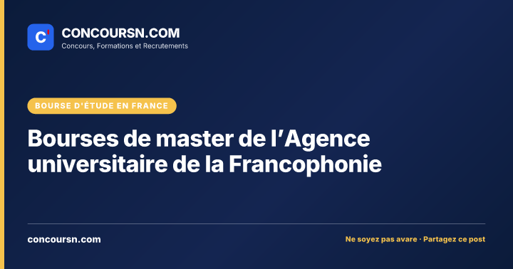 Illustration de l’article : Bourses de master de l’Agence universitaire de la Francophonie