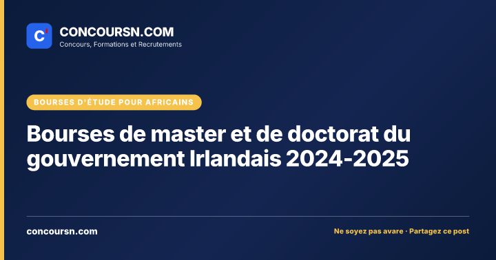 Illustration de l’article : Bourses de master et de doctorat du gouvernement Irlandais 2024-2025