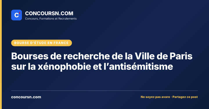 Illustration de l’article : Bourses de recherche de la Ville de Paris sur la xénophobie et l’antisémitisme