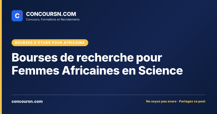 Illustration de l’article : Bourses de recherche pour Femmes Africaines en Science