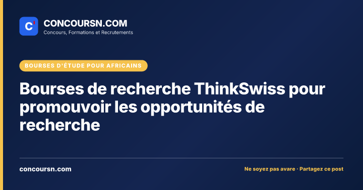 Illustration de l’article : Bourses de recherche ThinkSwiss pour promouvoir les opportunités de recherche