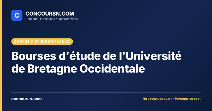 Illustration de l’article : Bourses d’étude de l’Université de Bretagne Occidentale