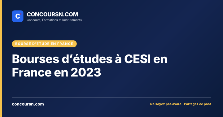 Illustration de l’article : Bourses d’études à CESI en France en 2023