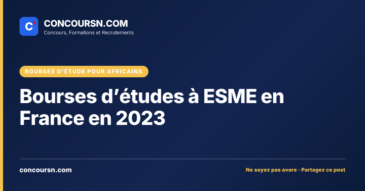 Illustration de l’article : Bourses d’études à ESME en France en 2023