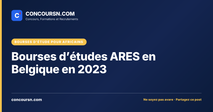 Bourses d’études ARES en Belgique en 2023