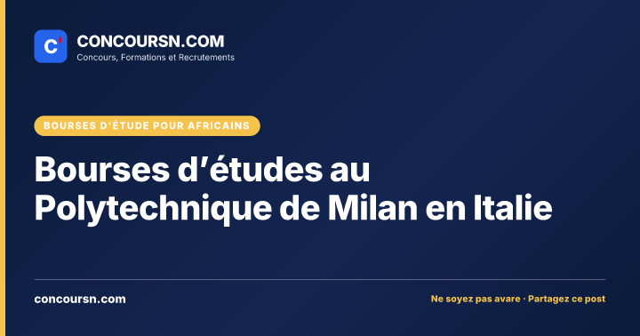 Illustration de l’article : Bourses d’études au Polytechnique de Milan en Italie